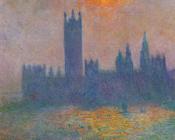 克劳德莫奈 - Houses of Parliament, Effect of Sunlight in the Fog